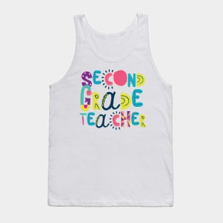 Cute 2nd Grade Teacher Gift Idea Back to School Tank Top